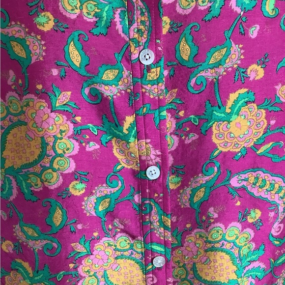 Lauren Ralph Lauren silk floral button up blouse - Picture 7 of 14